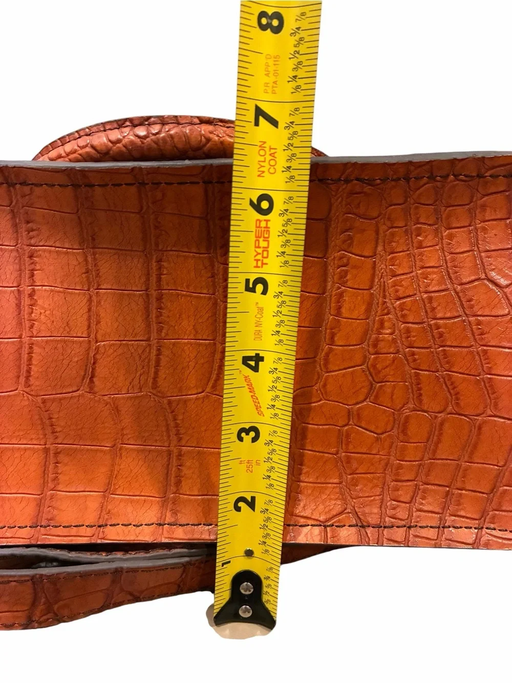 Vintage London Fog Faux Leather Crocodile Embossed Satchel Gold Toned Hardware